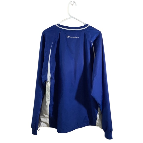 Champion Men’s Nylon Lined V-Neck Pullover Windbreaker Jacket - Picture 2 of 5